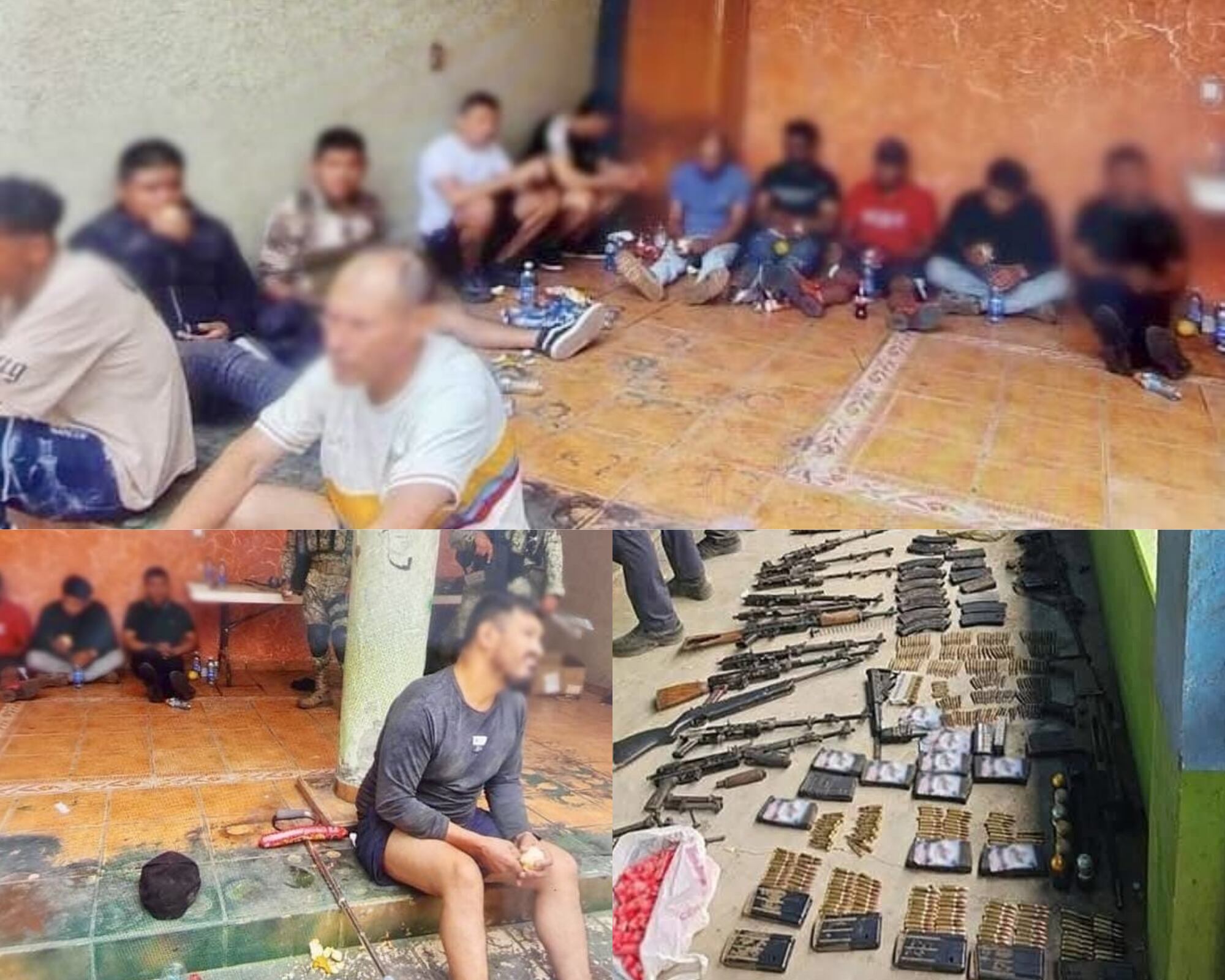En el operativo de las fuerzas armadas mexicanas se determinó que de 17 detenidos, 12 son colombianos con experiencia militar y de manejo de explosivos utilizados en narcominas y narcodrones.
(Foto:  Cortesía Secretaría de Seguridad de México / Caracol Radio)