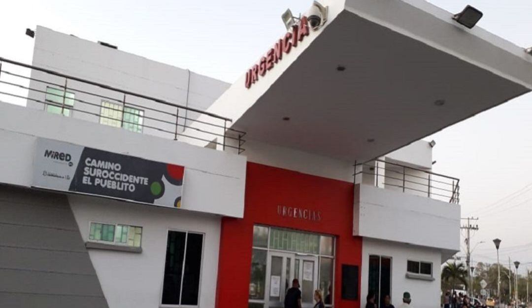 El Camino El Pueblito donde es atendida la mujer que resutó herida por la bala pérdida.