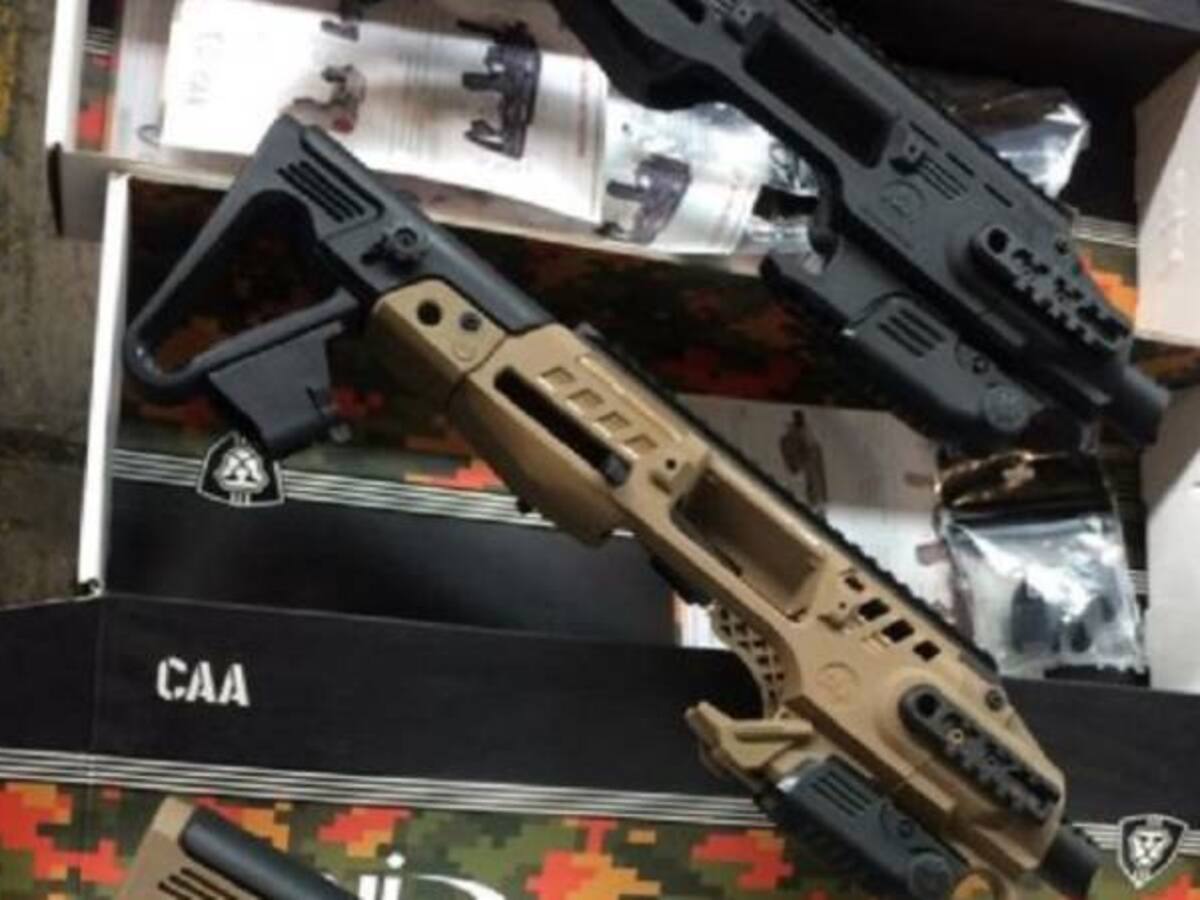 Siete sofisticadas armas fueron detectadas en el Aeropuerto El Dorado