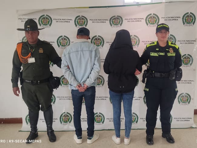 Capturados en el Aeropuerto Antonio Nariño | Foto: Policía Pasto