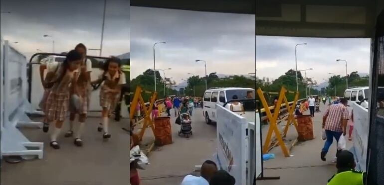 Momentos en que se presento el intercambio de disparos en el puente Francisco de Paula Santander