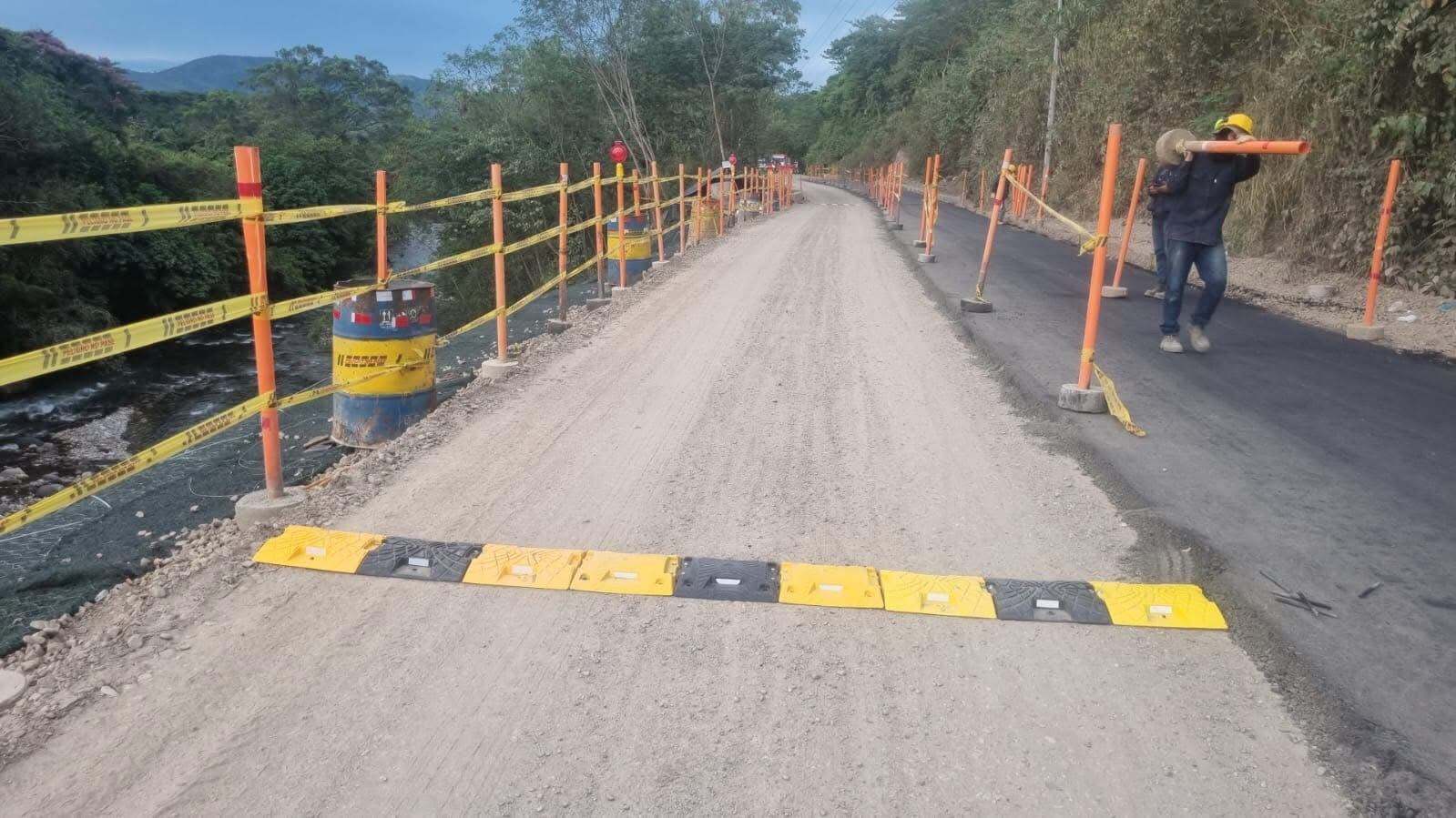 Vía al municipio de Santiago. / Foto: Alcaldía.