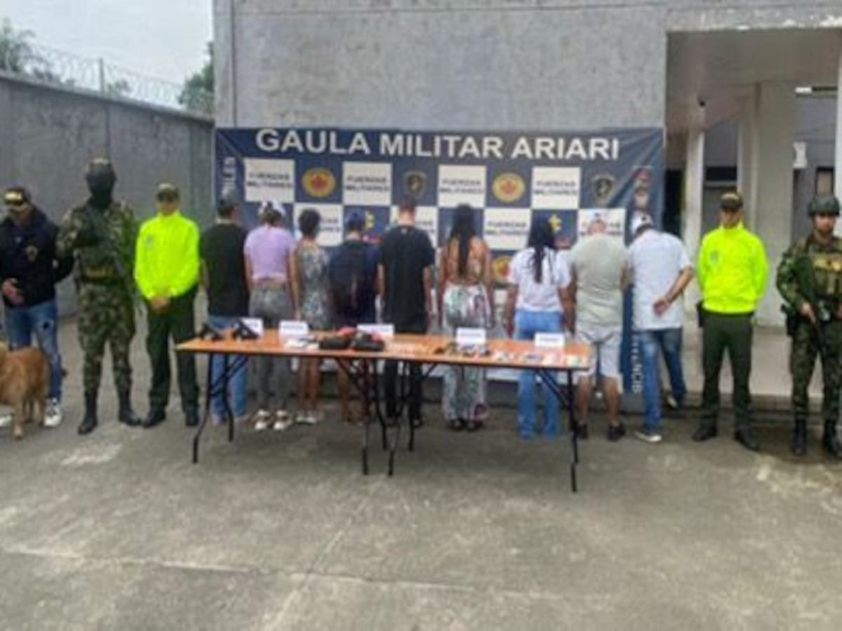 Capturan a nueve integrantes de grupos de delincuencia organizada en Granada, Meta