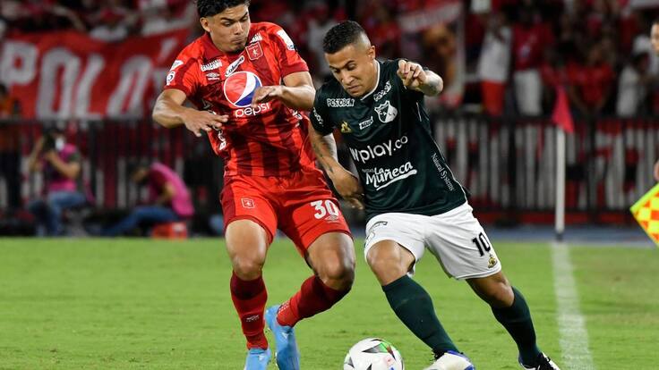 Michael Ortega, jugador del Deportivo Cali, en El Alargue