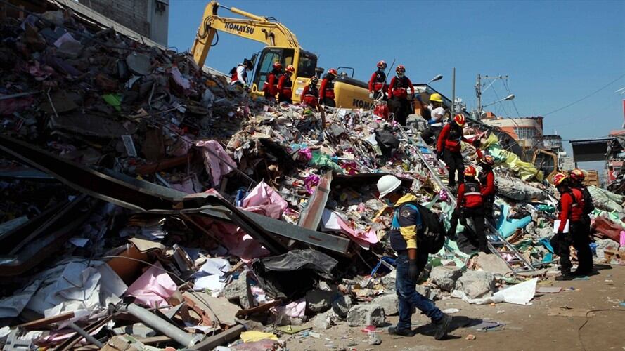 Terremoto en Ecuador. Foto: Agencia EFE