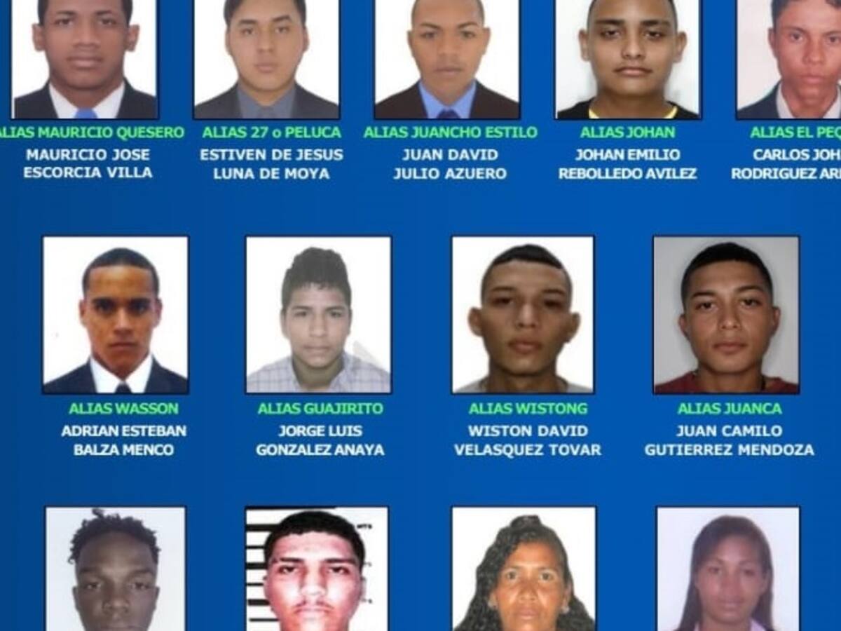 La Policía de Barranquilla revela el cartel de los más buscados por homicidio