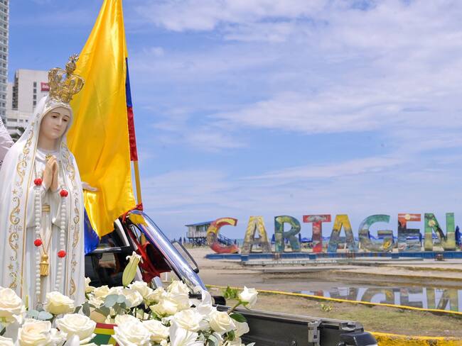 Cartagena de Indias recibe la imagen de la Virgen peregrina de Fátima