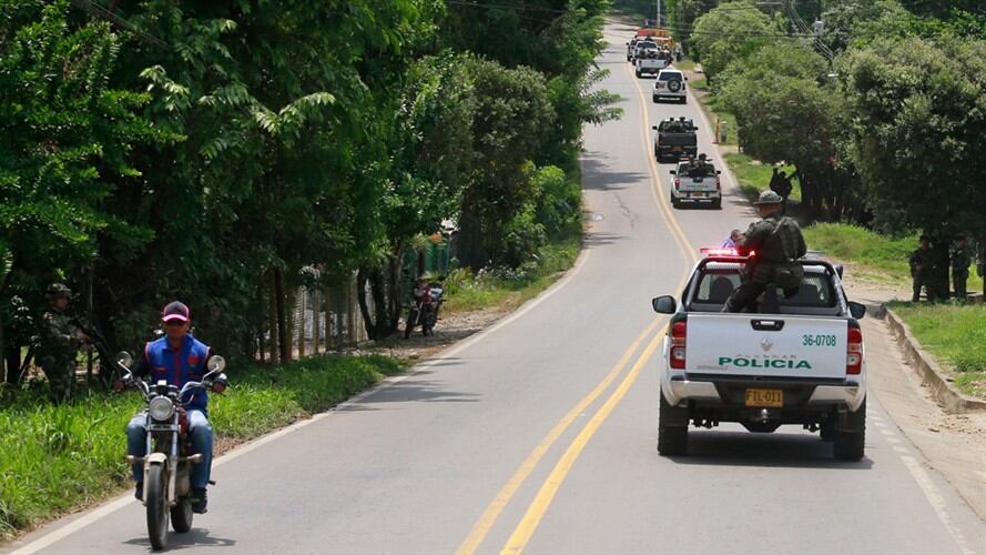 La patrulla transportaba un grupo de presuntos integrantes del Clan del Golfo. Foto: Getty Images