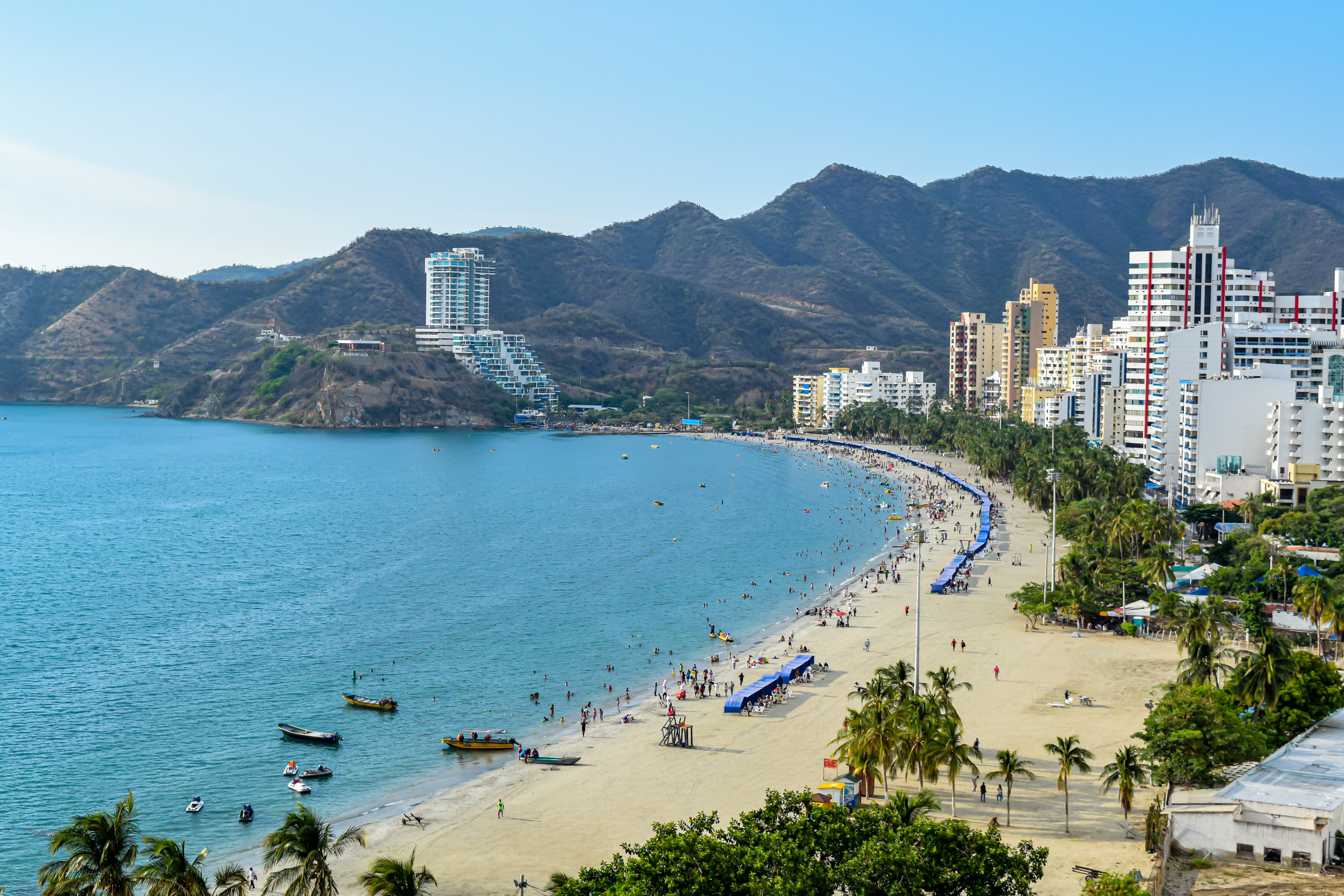 Vista panorámica de la ciudad de Santa Marta (Foto vía Getty Images)