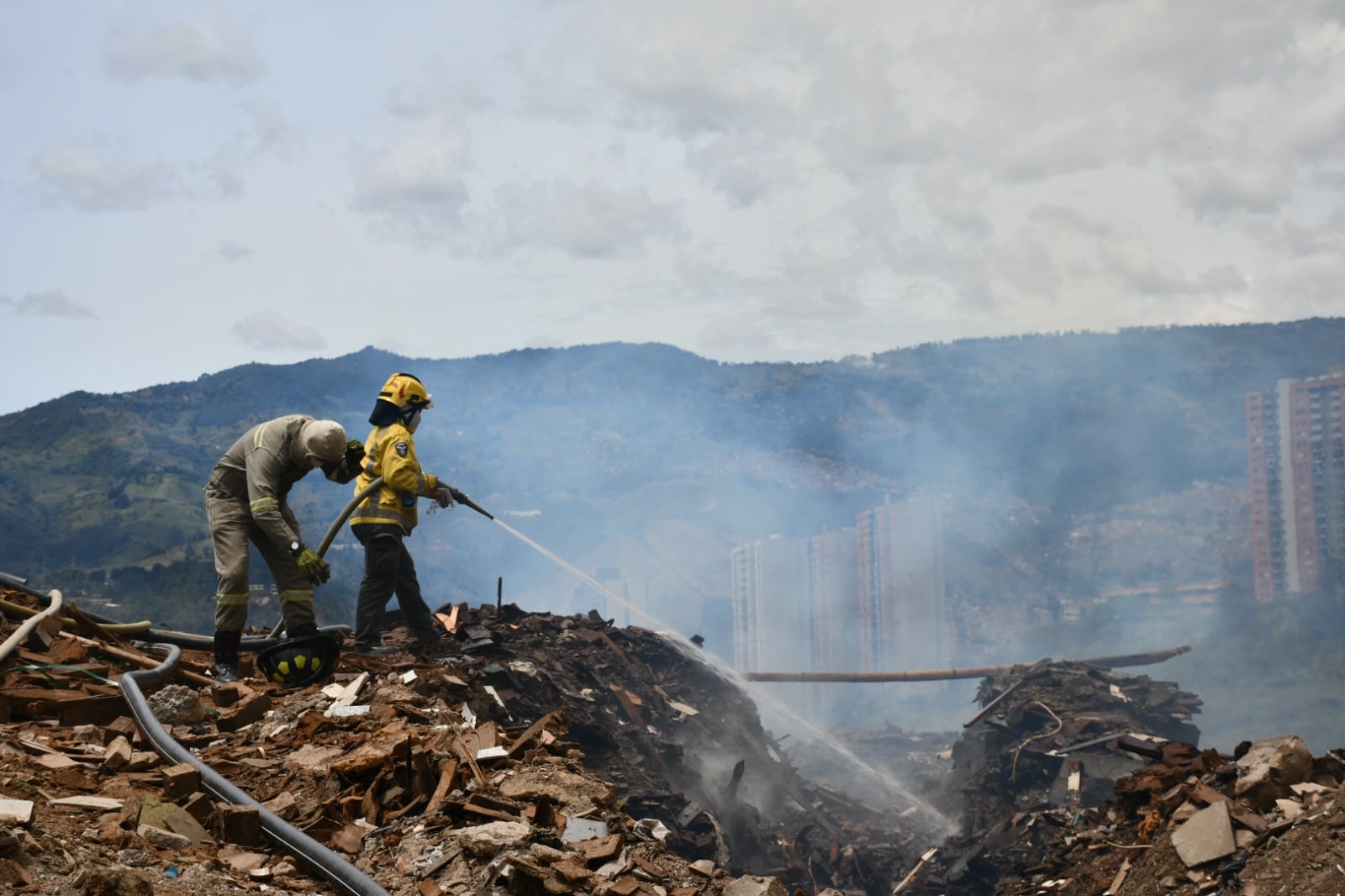 Incendio en Bello- foto alcaldía