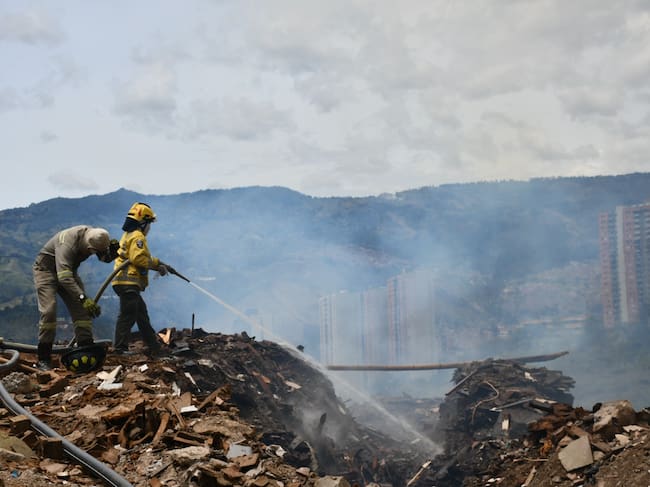 Incendio en Bello- foto alcaldía