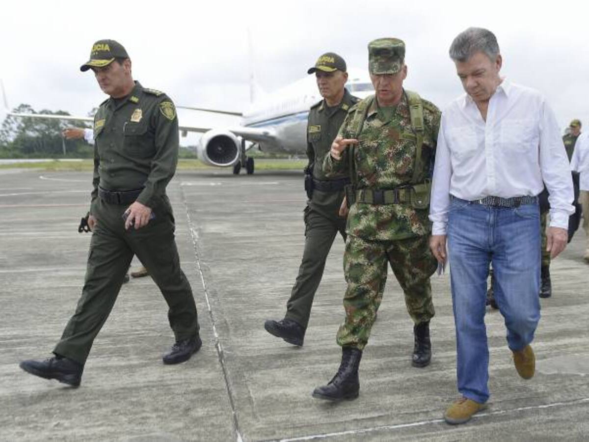 Presidente Juan Manuel Santos encabeza consejo de seguridad en Tumaco, Nariño