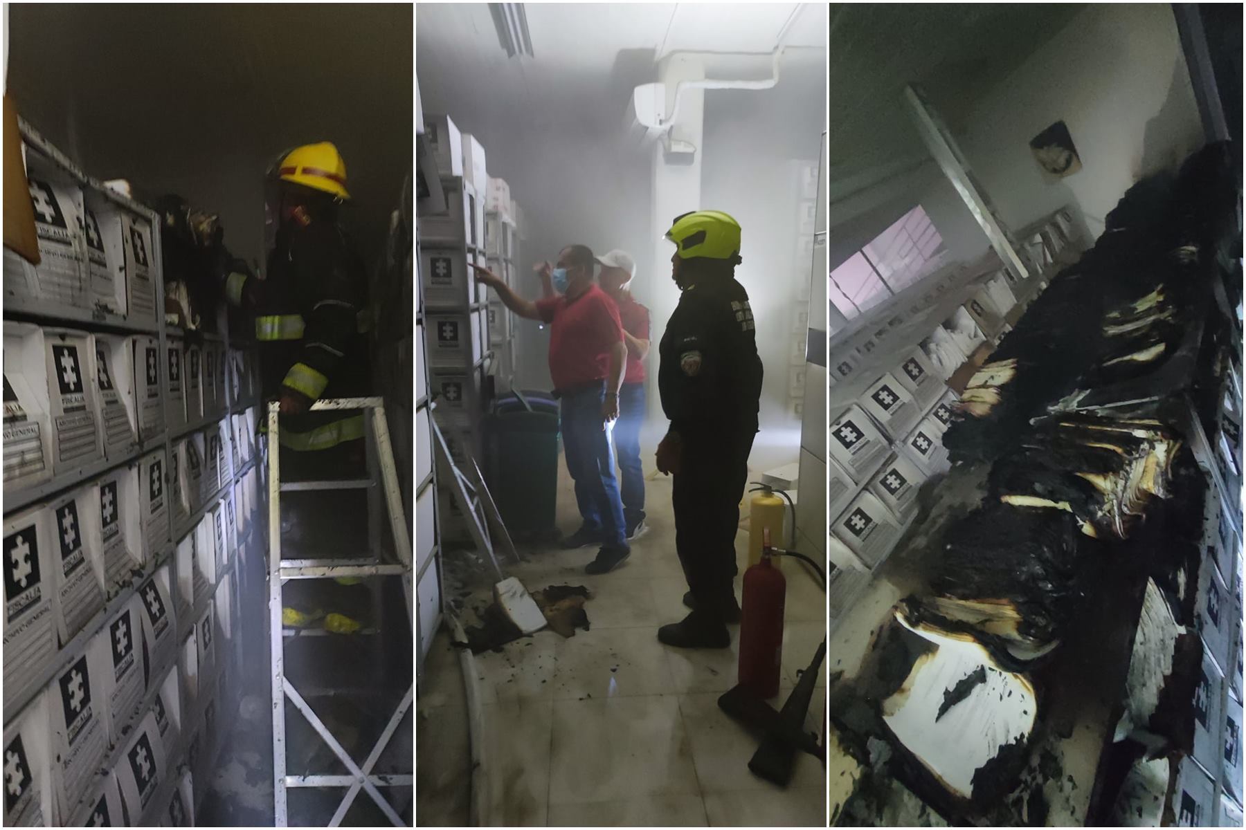 Incendio en la sede de la Fiscalía de Ibagué