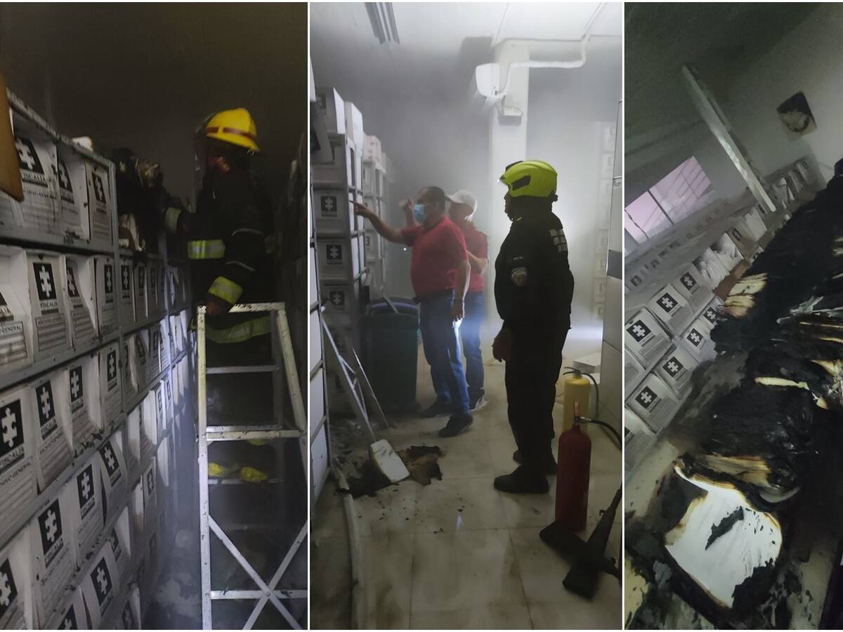 Un cortocircuito ocasionó incendio en una sede de la Fiscalía en Ibagué