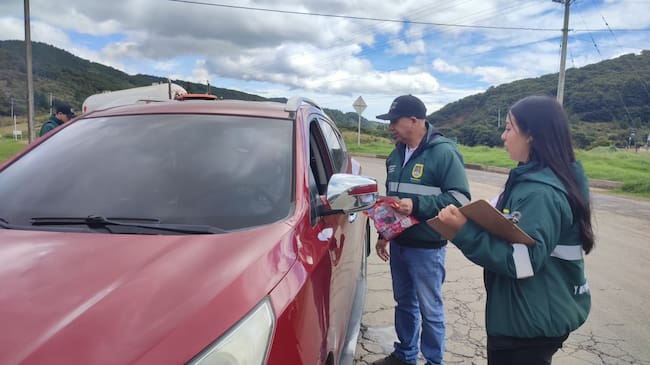 Operativos se sensibilización vial en Nariño. Foto: Gobernación de Nariño