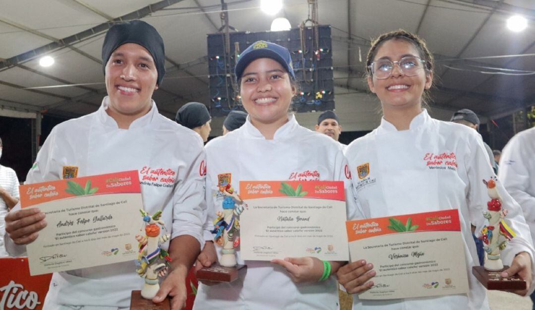 Ganadores: Cocina tradicional -Natalia Brand Vásquez, Cocina Urbana - Verónica Mejía Cabezas y Cocina Migrante -Andrés Felipe Gallardo.