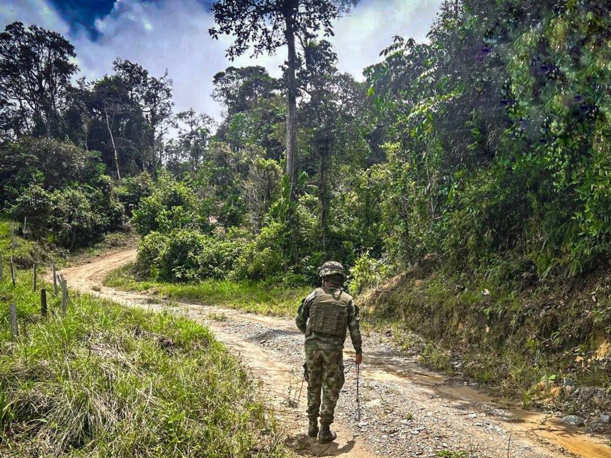 Ejército destruyó artefacto explosivo que dejaron abandonado en Anorí, Antioquia