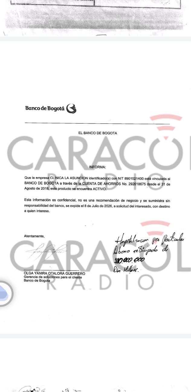 Foto: Suministrada a Caracol Radio