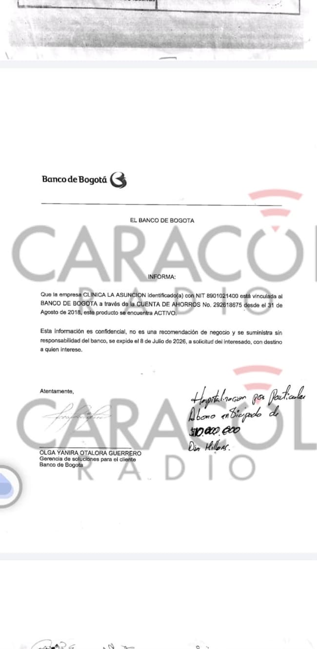 Foto: Suministrada a Caracol Radio