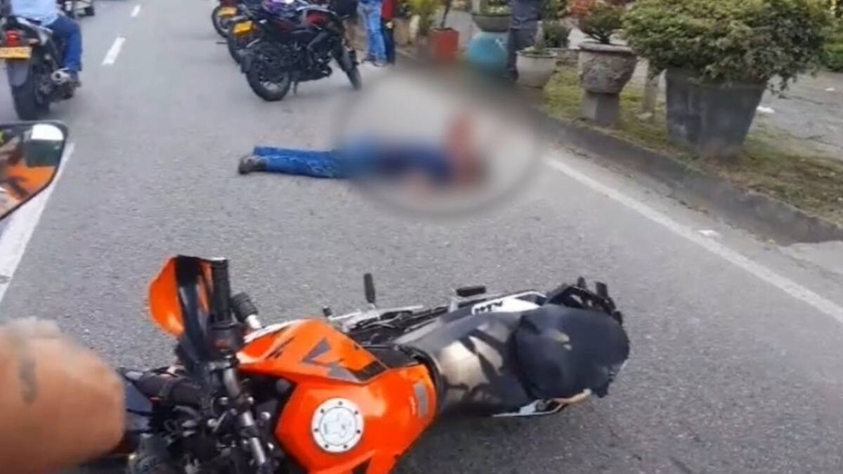 Motociclista murió en accidente de tránsito en vía Piedecuesta - Bucaramanga