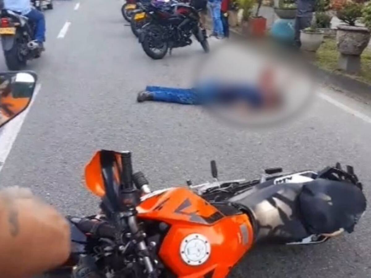Motociclista murió en accidente de tránsito en vía Piedecuesta - Bucaramanga