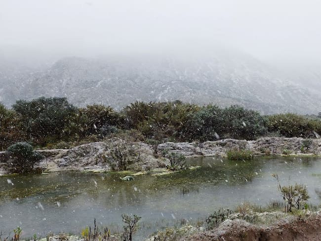 Vuelve a nevar en el Páramo de Sumapaz, al sur de Bogotá