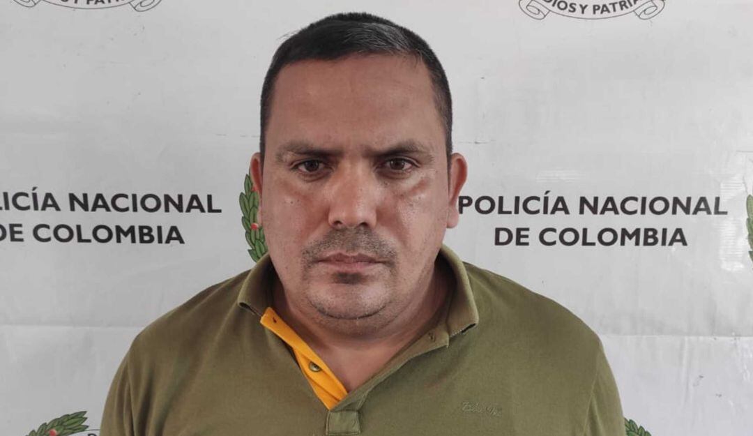 El detenido que fue identificado como Alirio Bermeo Bermeo.