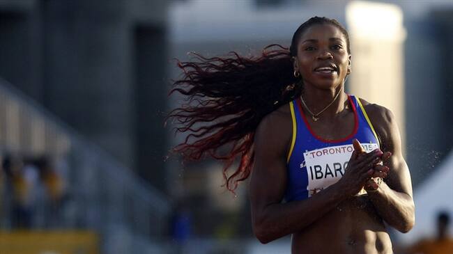 Caterine Ibargüen, atleta colombiana. Foto: Colprensa
