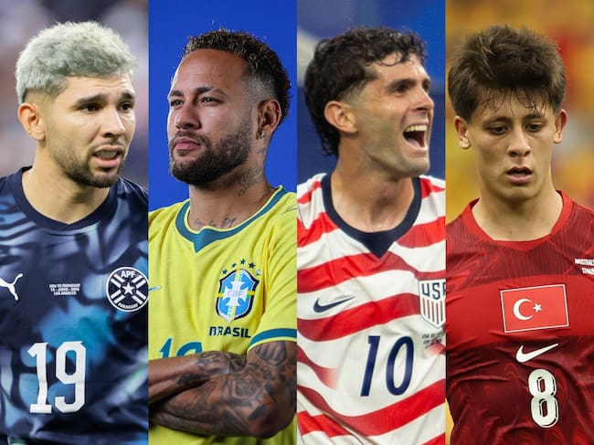 Julio Encisco. Neymar. Pulisic. Arda Guler. Fotos: Getty Images.