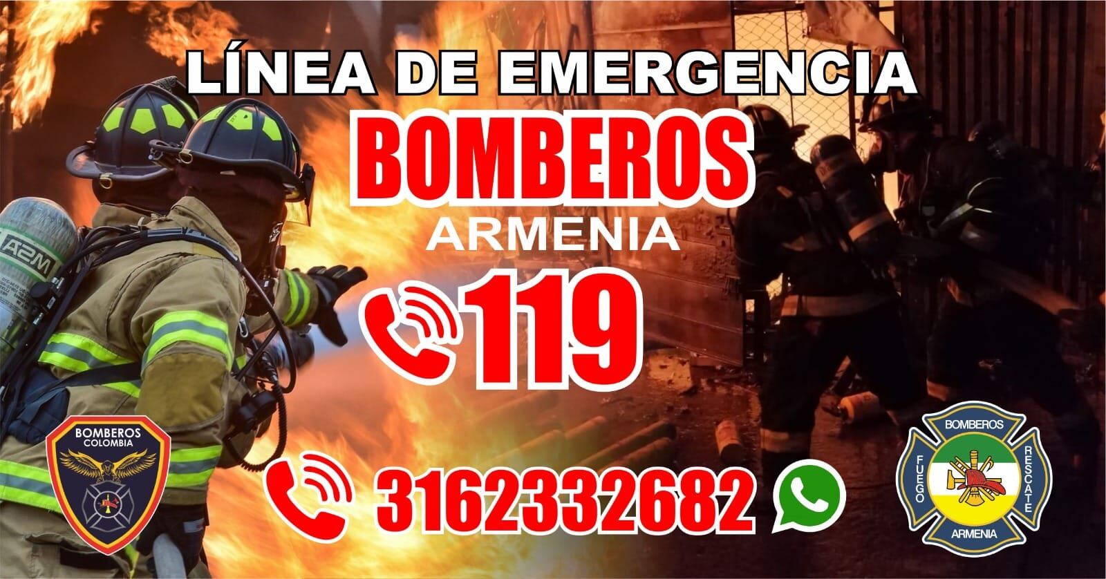 Foto: Bomberos Oficiales Armenia, Quindío.