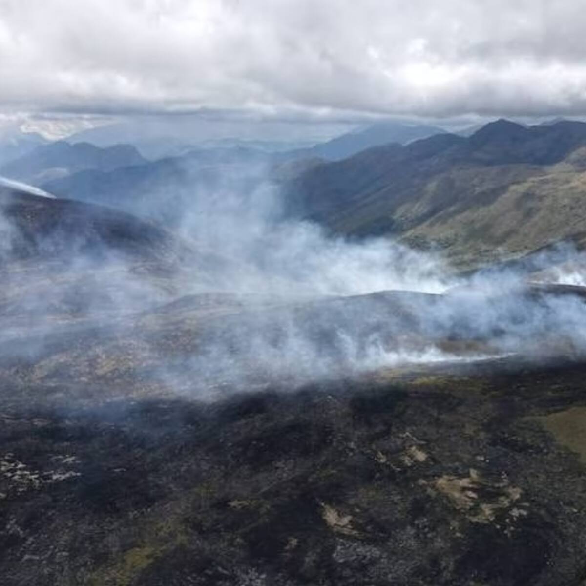 Incendio entre Santander y Boyacá ha quemado 70 hectáreas