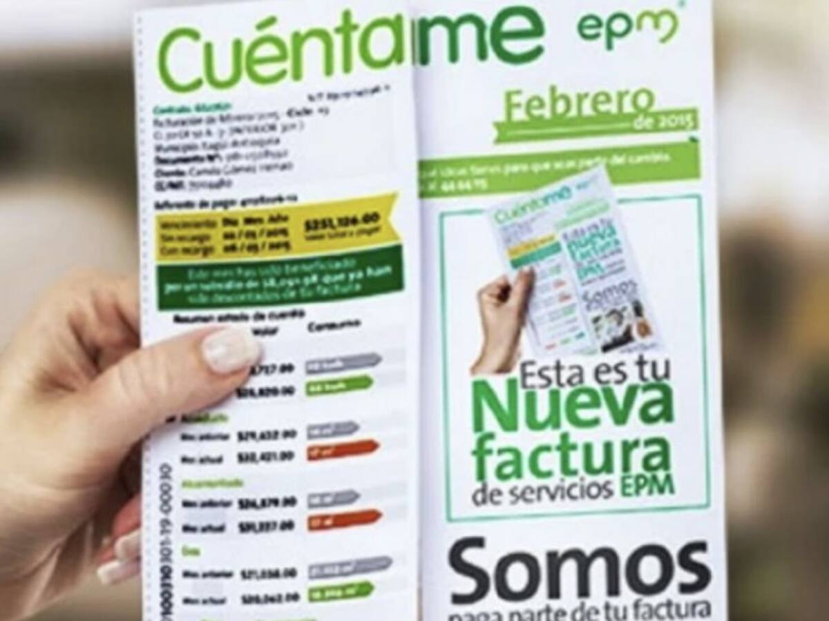 EPM presenta alternativas de pago y financiación de la factura de servicios