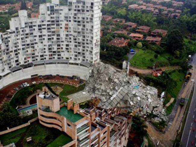 Fotografía cedida por Flycam-RC (Wilson Madrid) del edificio Space. Foto: EFE