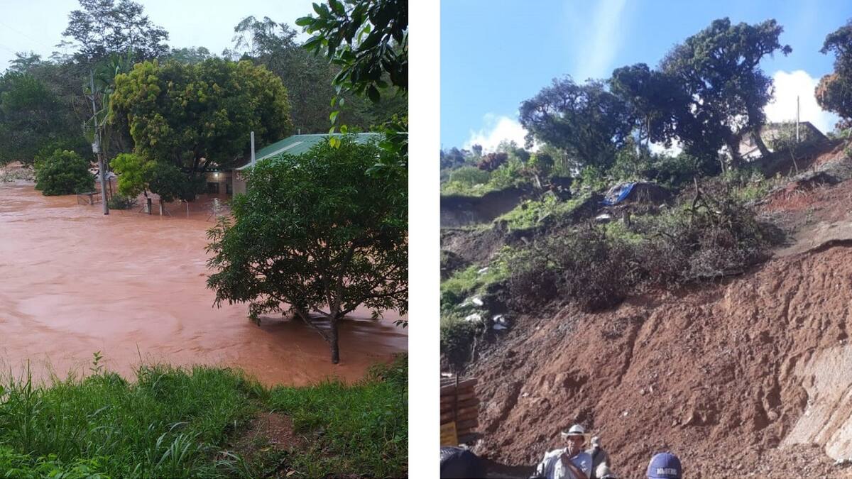 Santa Bárbara y El Bagre reportaron emergencias por derrumbes e inundaciones