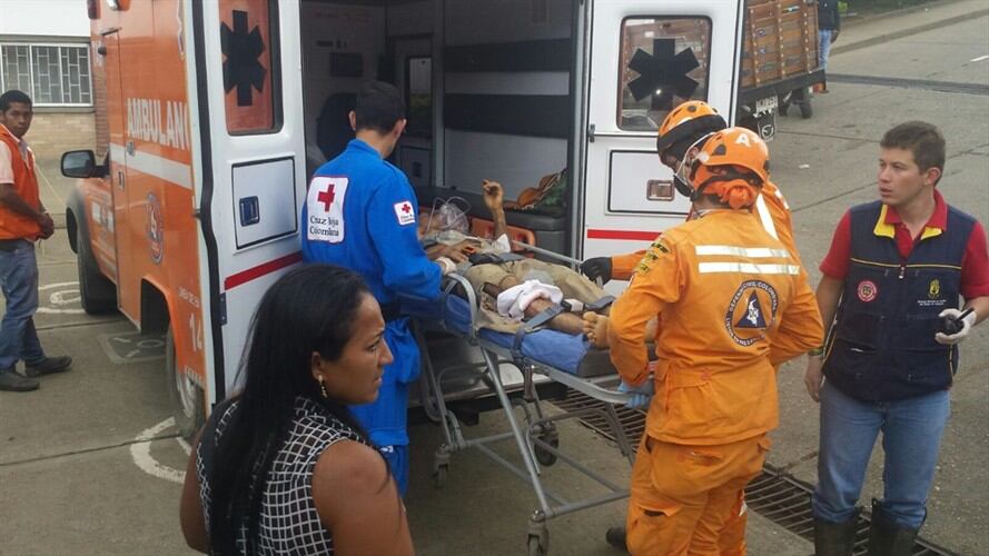 derrumbe en una mina en el corregimiento La Pedregosa, municipio de El Tambo. Foto: Cortesía/ Foto suministrada a Carlos Cerón.