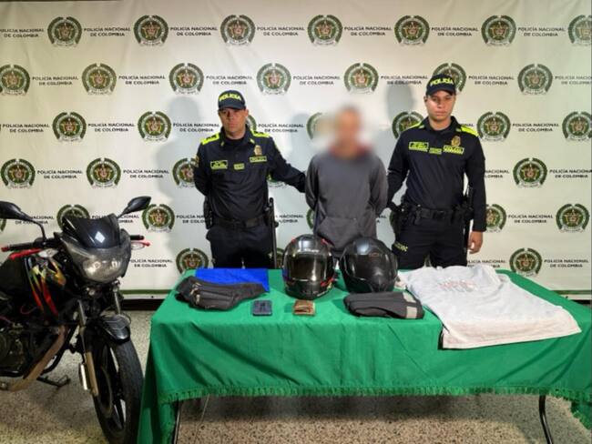 Capturaron a hombre que se hacía pasar por mototaxista para abusar sexualmente de mujeres en Antioquia. Foto: Policía Meval.