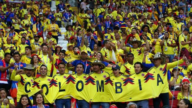 Hinchas colombianos