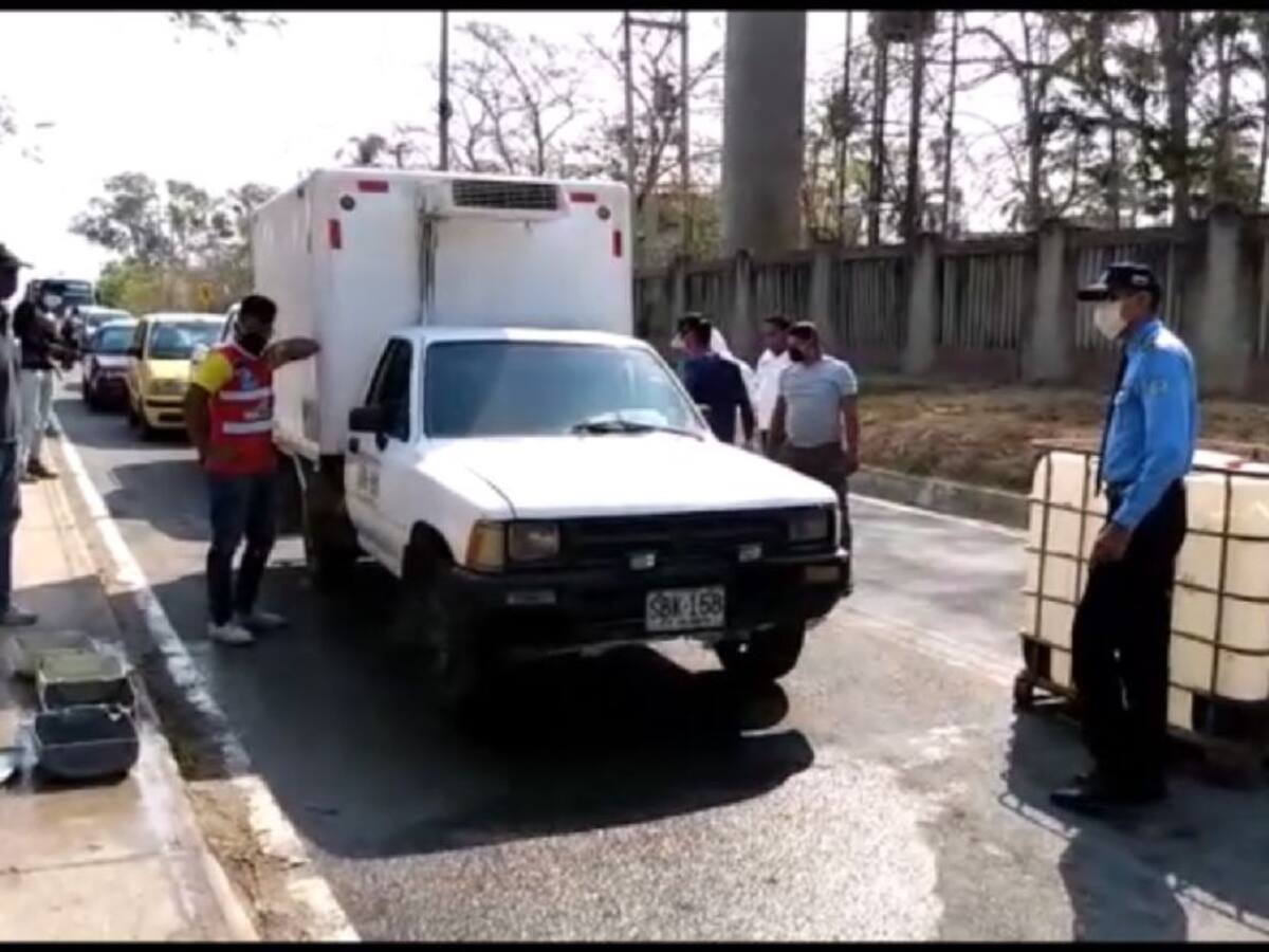 En Cartagena, realizan jornada de desinfección vehicular