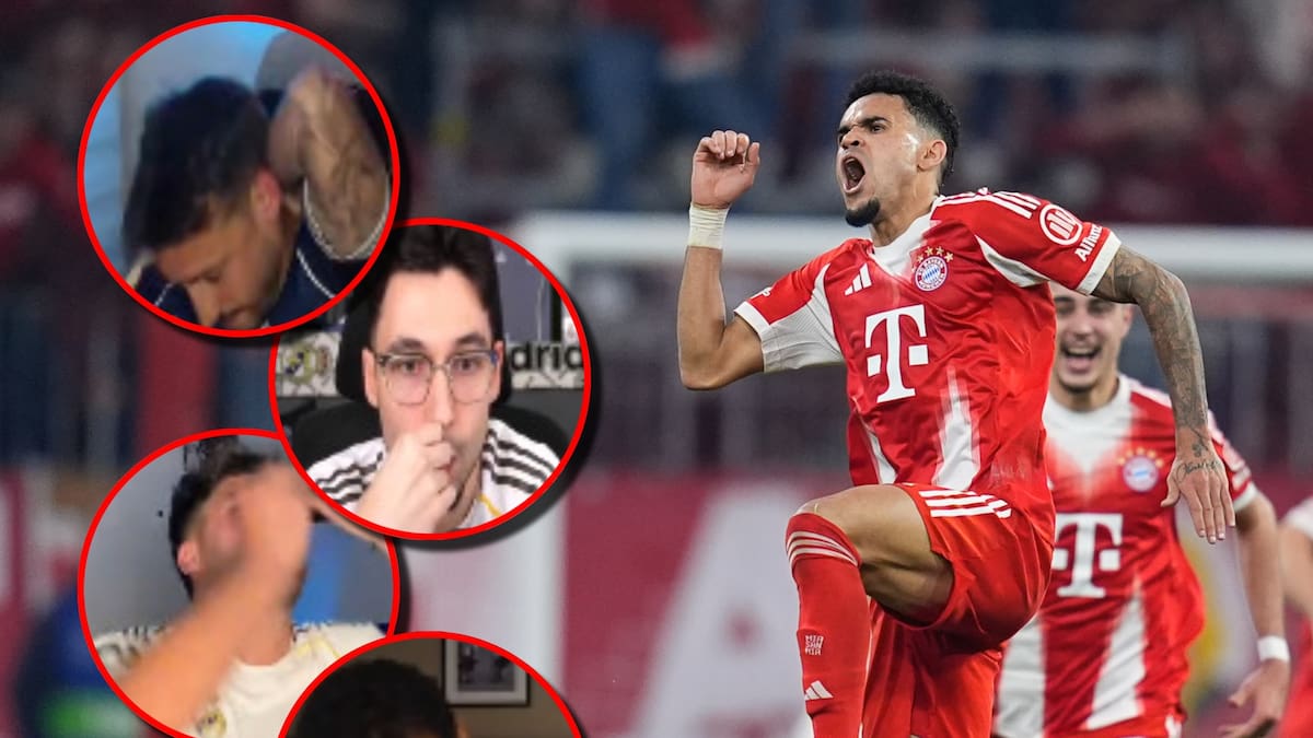 Imperdible: Reacciones de hinchas del Real Madrid al gol de Luis Díaz con Bayern Múnich en Champions