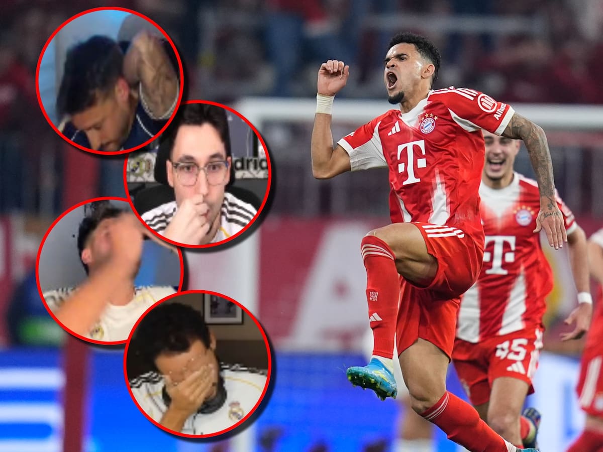 Imperdible: Reacciones de hinchas del Real Madrid al gol de Luis Díaz con Bayern Múnich en Champions
