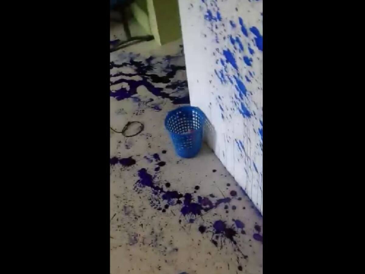 Delincuentes destruyen institución educativa en Turbaco, Bolívar