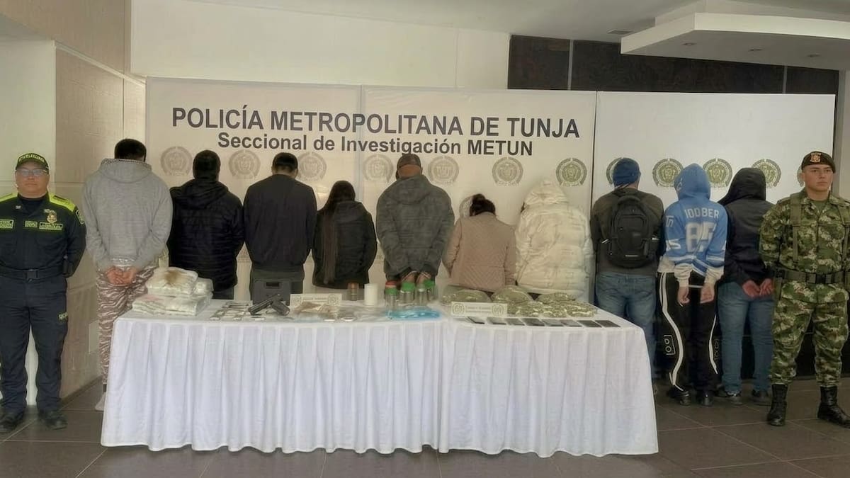 Desarticulan en Tunja a “Los Aquiles”, señalados de distribuir hasta 5.000 dosis de droga al día