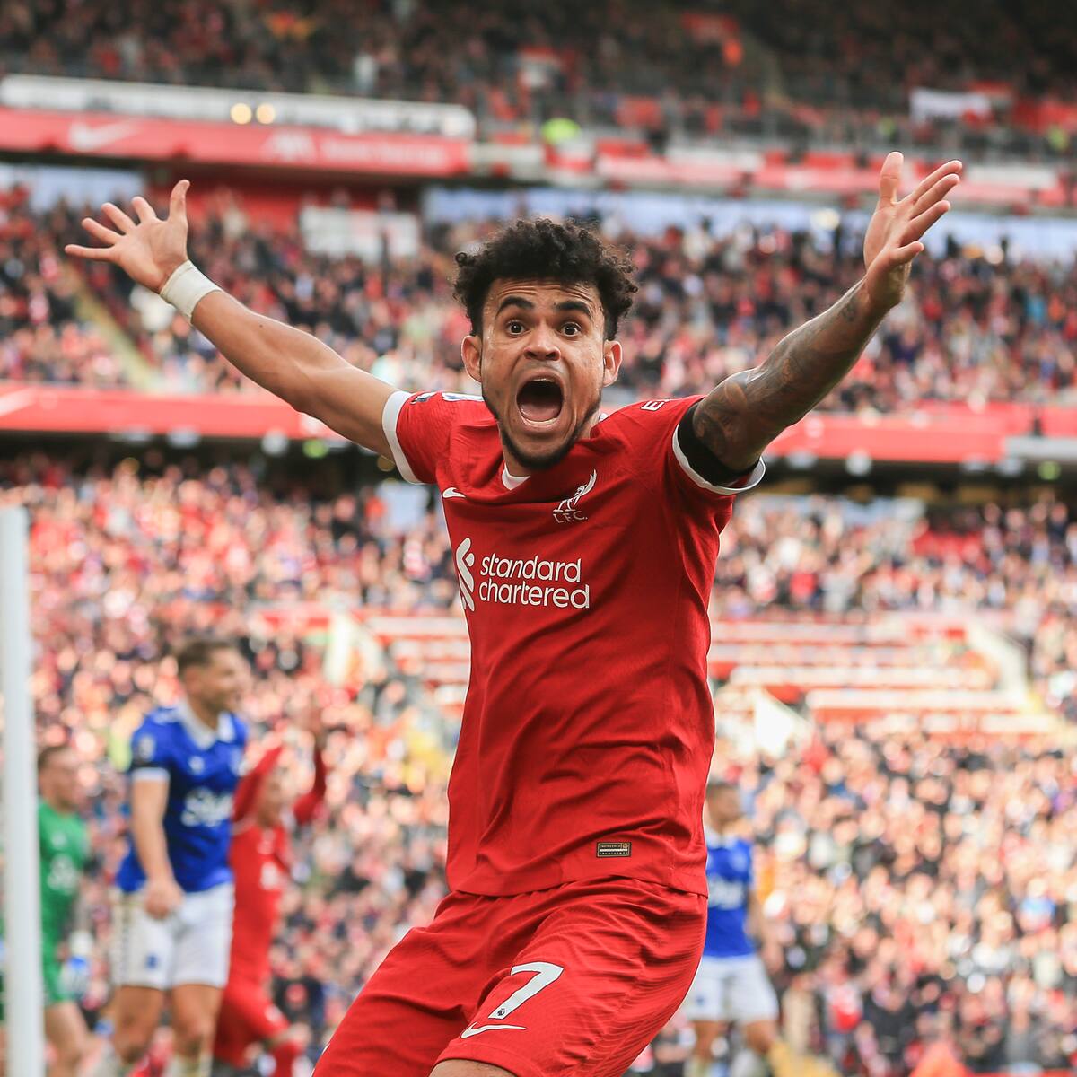 Jürgen Klopp elogió a Luis Díaz tras la victoria del Liverpool ante el Everton