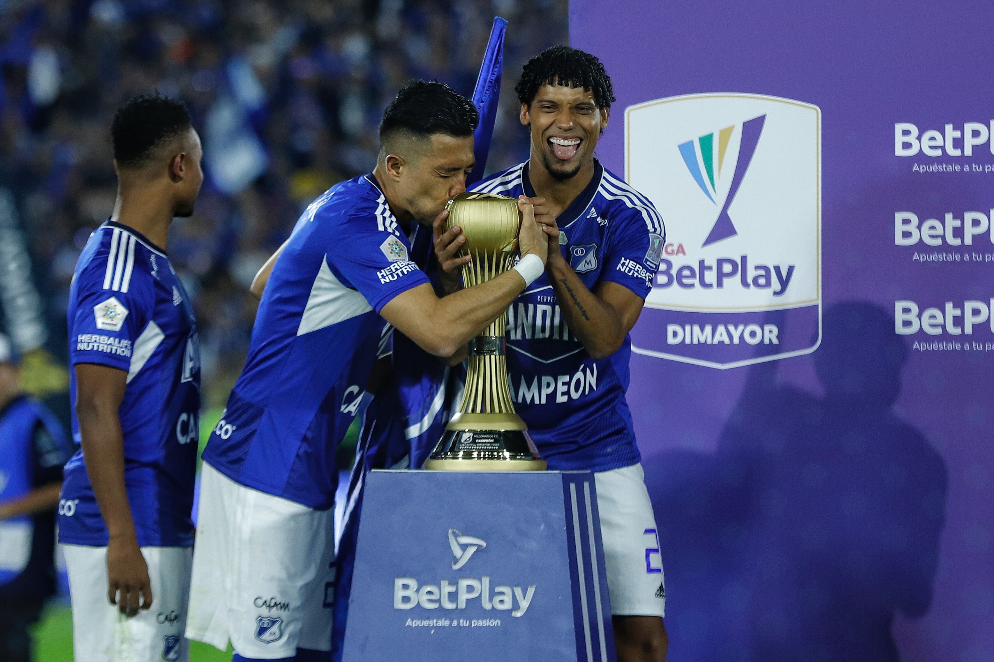 Millonarios Campeón Liga BetPlay I-2023. (Colprensa - Camila Díaz)
