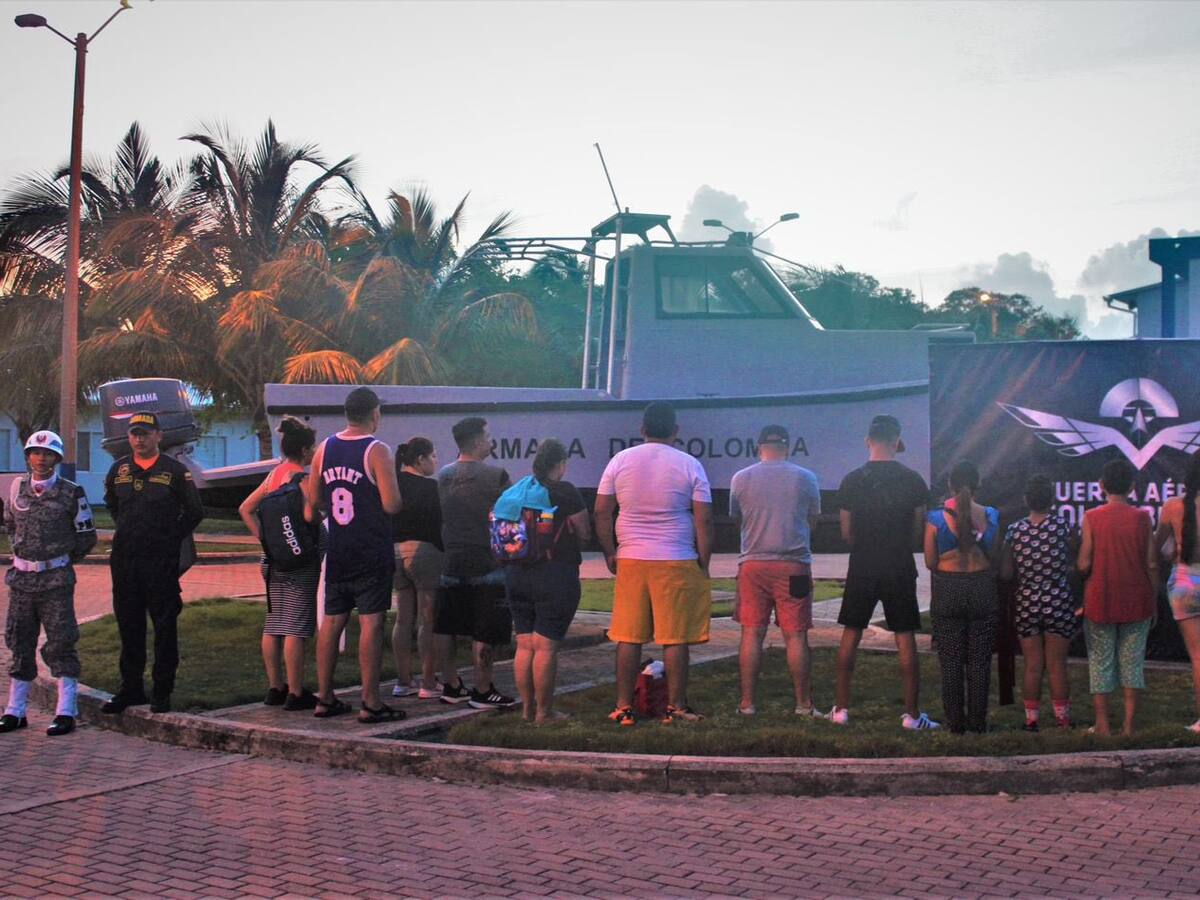 Rescatan a 19 migrantes en San Andrés, cuando se dirigían a Centroamérica
