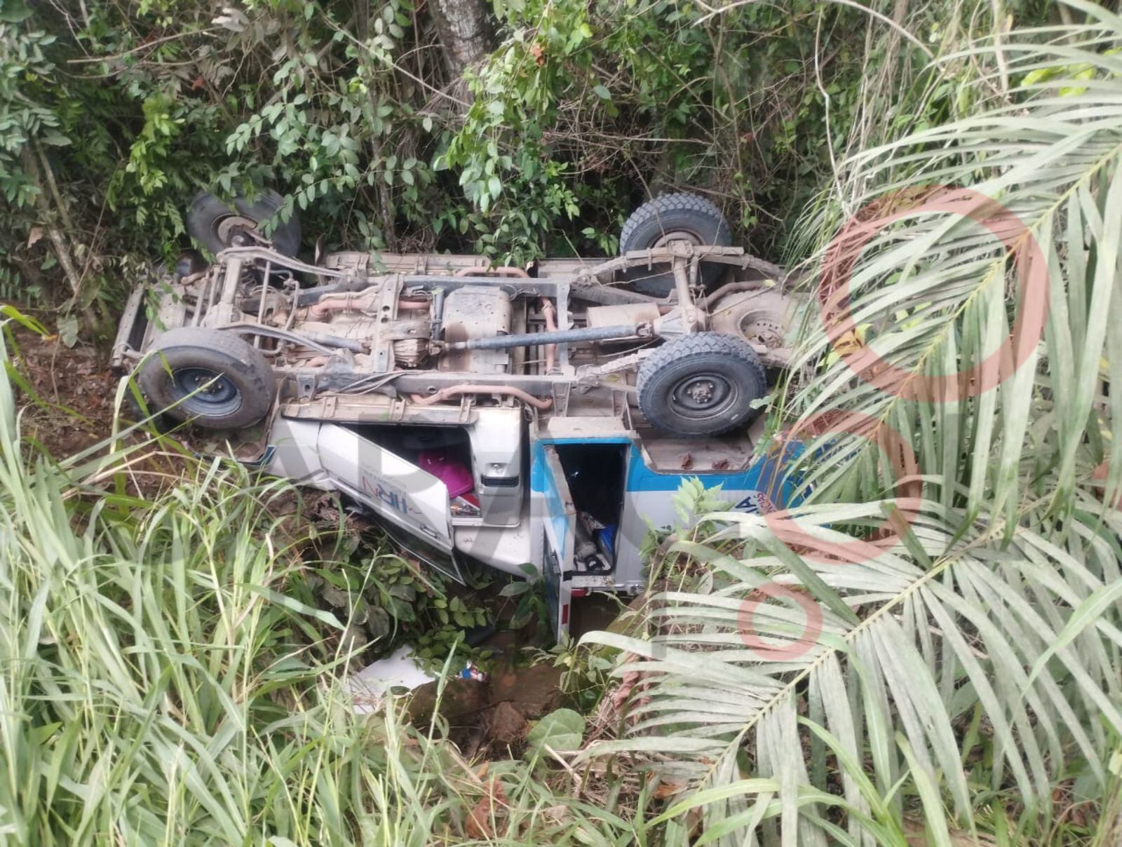 Grave accidente de ambulancia en la vía Cúcuta-Tibú / Foto: Cortesía