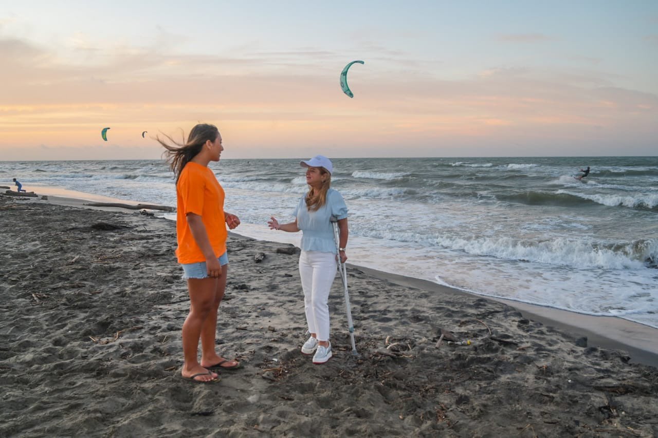 Playa Salinas del Rey, donde se realizará la segunda parada del mundial de Kitesurf 2023./ Foto: Gobernación del Atlántico