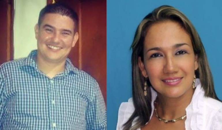 La FiscalYamilet  Bonilla y el agente Gildardo Forero, protagonistas de este hecho de sangre en el Huila. 