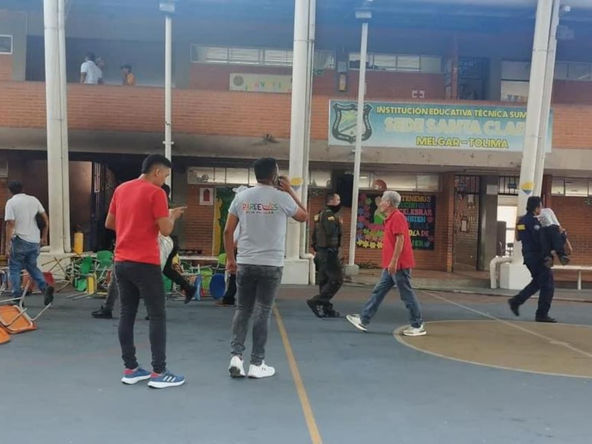 Incendio generó susto en colegio de Melgar, Tolima