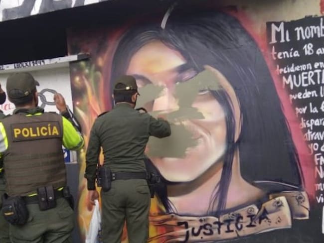 Rechazo en redes sociales por borrar mural de Julieth Ramírez